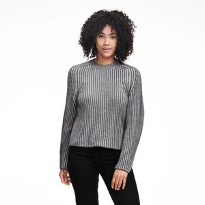 NAADAM Gray Ribbed Sweater
